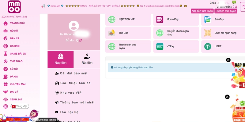 Chính sách giao dịch MMOO tiện lợi thần tốc trong 5 phút
