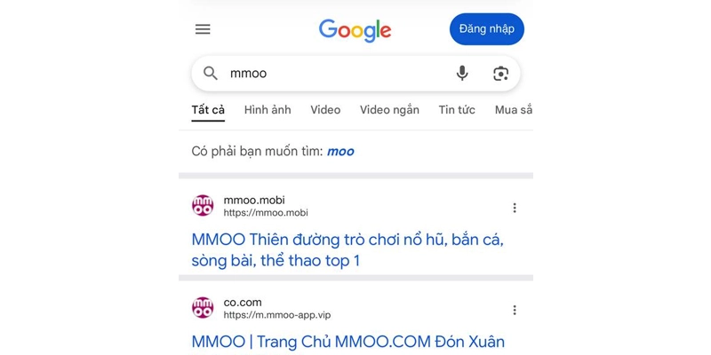 Tải App Mmoo Giúp Trải Nghiệm Mượt Mà Tiện Lợi Hơn 8 Tìm từ khóa MMOO và chọn website chính thức